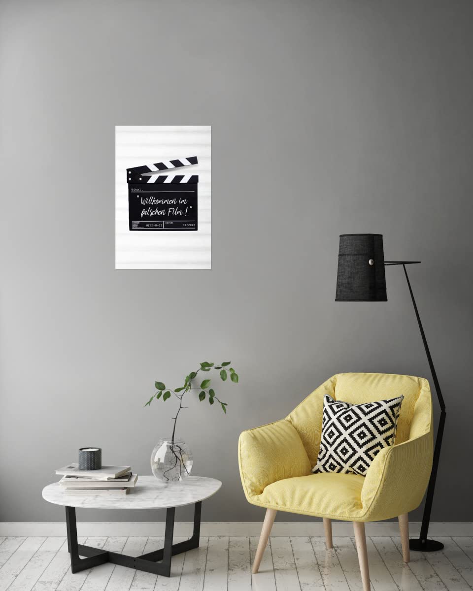 artboxONE Poster 120x80 cm Typografie Falscher Film Filmtafel - Bild film falscherfilm film