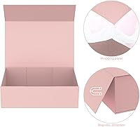 Vista 5 de HavrePac Paquete de 6 cajas de regalo grandes de 13.8 x 9 x 4.3 pulgadas, cajas de regalo de lujo con tapas, caja de regalo con cierre magnético