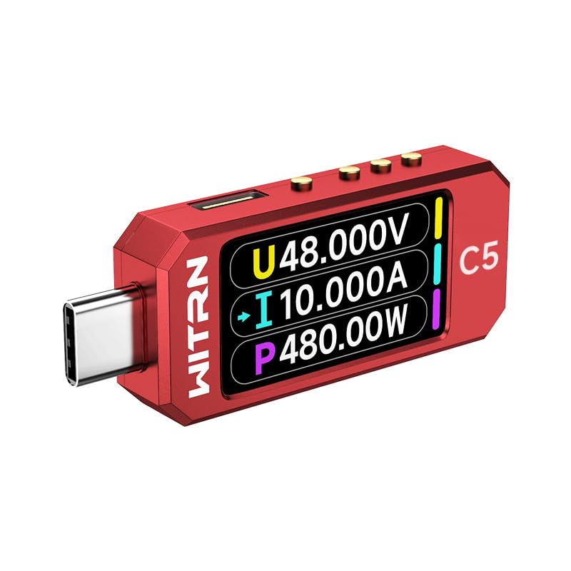 USB-Leistungsmesser PD 3.1 Typ-C-Tester Digitalmultimeter Stromtester Spannungsprüfer DC 48V 6A PD 2.0/3.0 3.1QC 2.0/3.0/4.0 pps Trigger