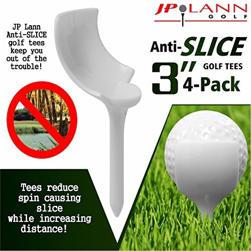 JP Lann Anti-Slice Golf Tees (Pack of 4)