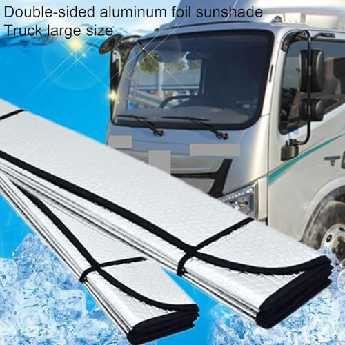 Parasol de camión plegable de aluminio y protector frontal universal con ventosas 5