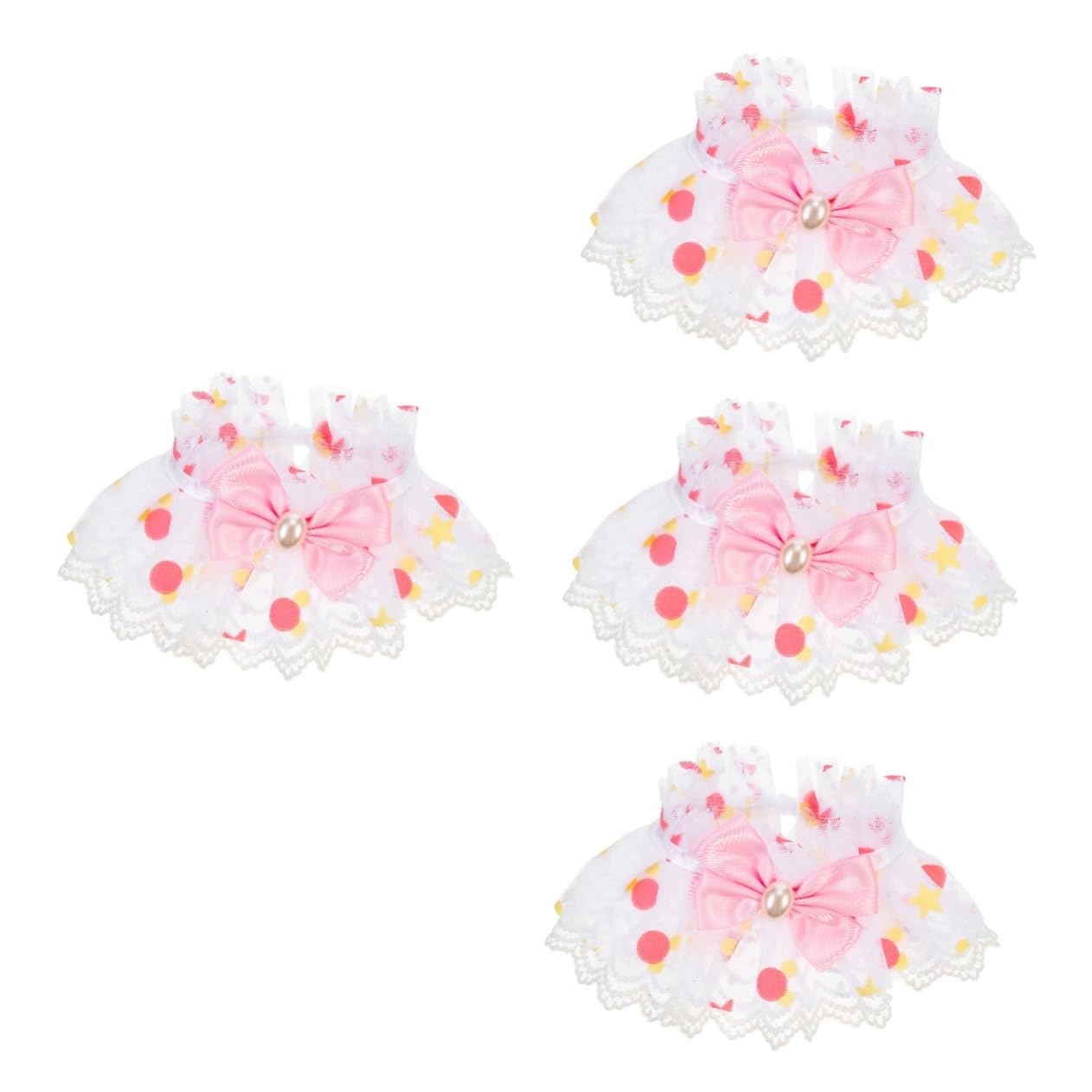 Accessoire pour séances photo chiens YARNOW et collier décoratif nœud dentelle