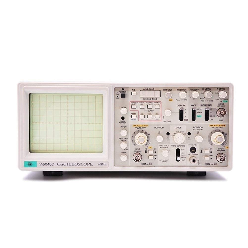 V-5040D Osciloscopio analógico de seis vías tres Exploración diferida lectura digital 40MHz,Alta Precisión(110V)