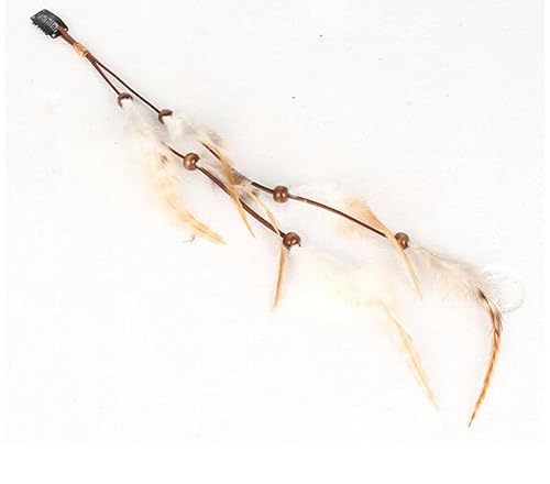 Miniatura 5 de Extensiones de cabello hippie bohemias hechas a mano con clip de plumas, peine de horquilla, tocado, accesorios de bricolaje para mujeres y señoras