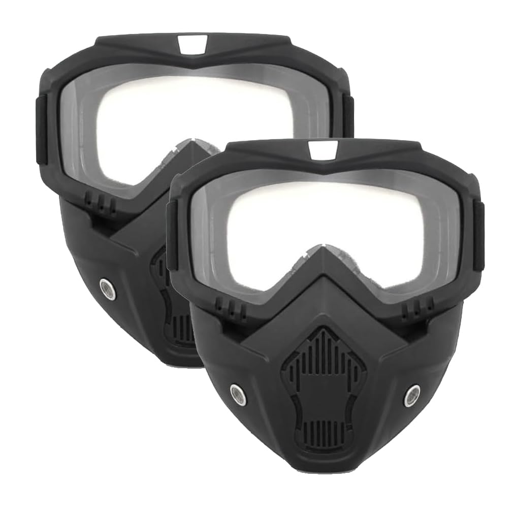 Tactical Full Face Mask, Paintball Mask, Removable and Adjustable Goggles Mask, CS Games, Halloween, Film Props and Other Outdoor Activities?2PCS?