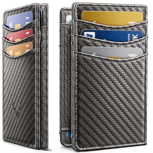 Image of BULLIANT Slim Wallet For Men 12Cards,Magnetic Flip Build-in Money Clip Airtag Compatible-RFID Blocking