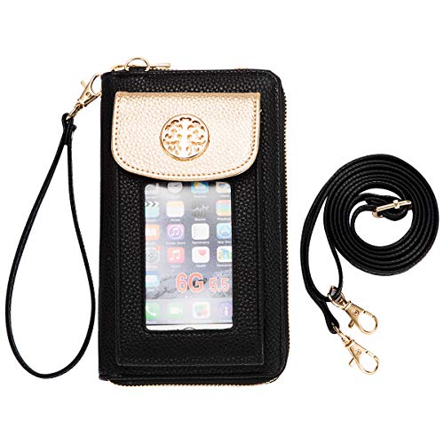 Heaye Wristlet Cell Phone Wallet Purse Small Cross Body Bags for Women Coin Card Organizer
