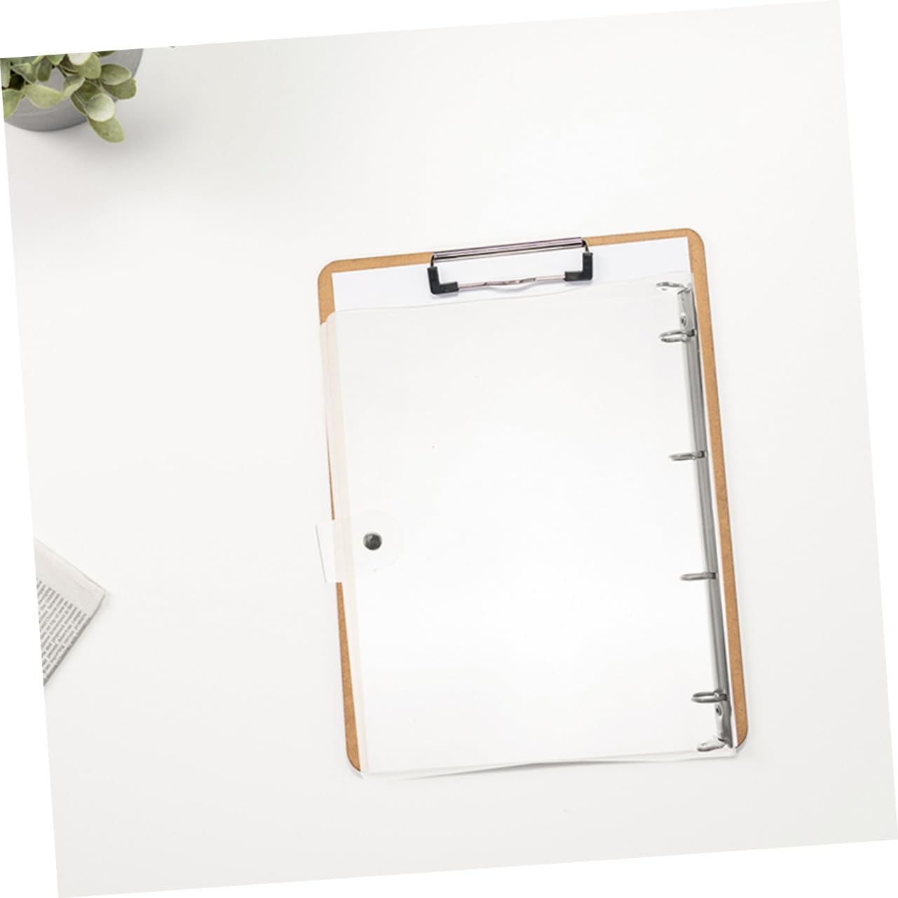 3 Stück Transparente Ringbuch Ordner mit Mechanik Leichter Dokumenten Organizer für Büro Schule Zuhause Praktische Robuste Ablage für Papier und Akten