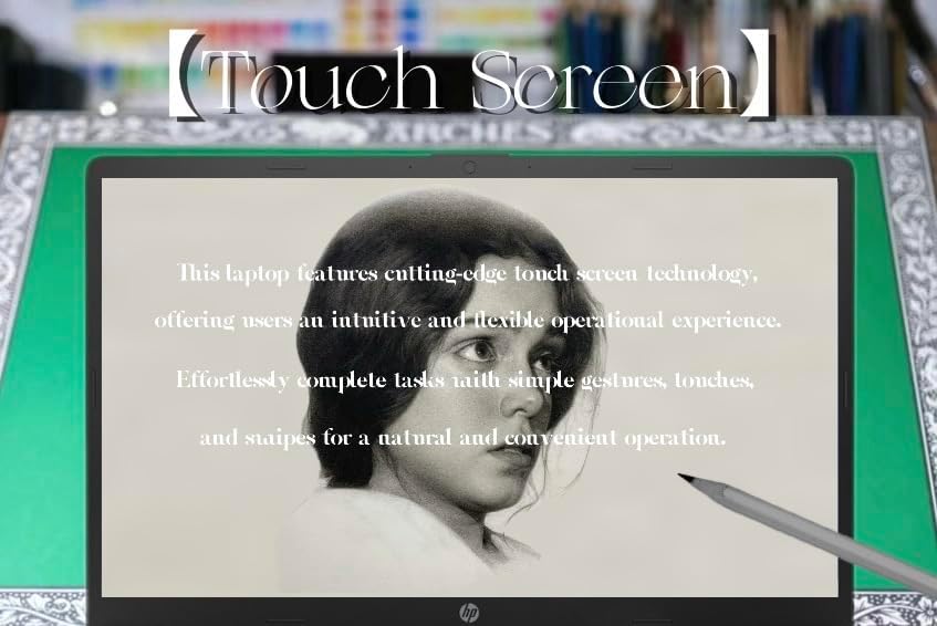 Miniatura 2 de HP Portátil HD de 17.3 pulgadas, potente CPU Intel, 1 año Office 365, HDMI, WiFi, USB-A y C, batería de larga duración, Win 11S, unidad USB WOWPC de