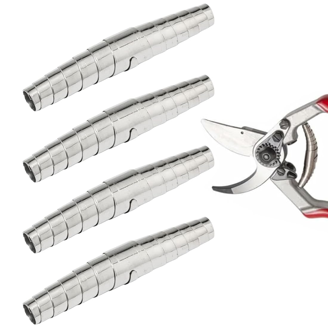 4-Pack Replacement Spring for Secateurs, 6cm Stainless Steel Heavy-Duty Spiral Spring, Volute Pruning Shears Replacement Springs, for Bypass Pruners, Pruning Shears Parts Common