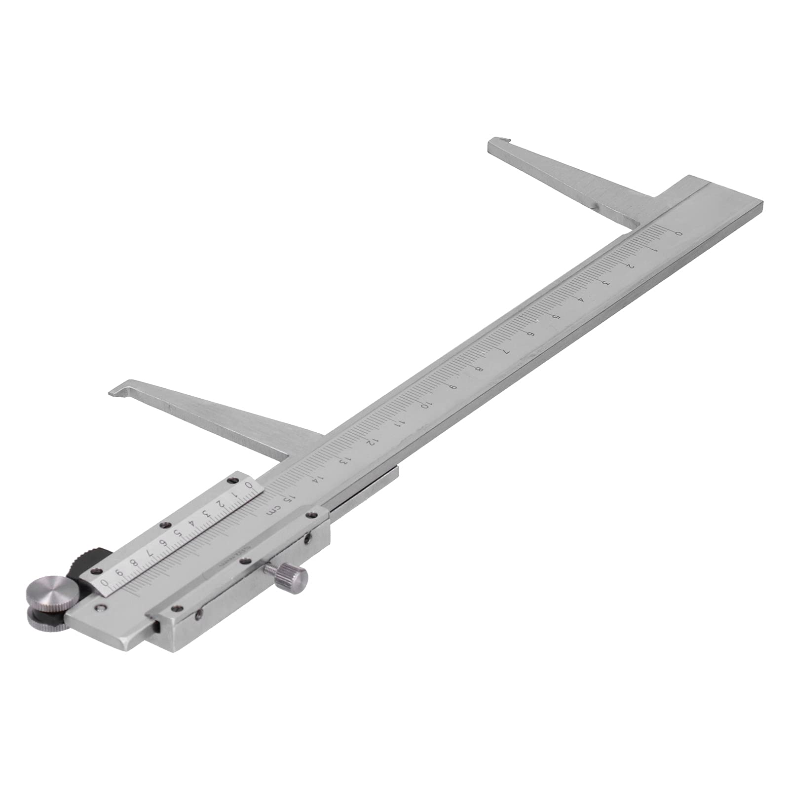 YWBL-WH Calibre Vernier Calibre de Diámetro Interior de Acero Al Carbono 0-150 Mm Lectura Vernier Mecánica 0,02 Mm para Mecanizar Medición de Ranura de Orificio Interior Uso Industrial