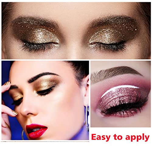 Avierll Liquid Eyeshadow Set 8 Colors Gold Eyeshadow Brown Glitter Eyeshadow Eye Glitter Makeup Eye Shadow Stick Makeup Kit Quick-Drying Long Lasting #TOP1