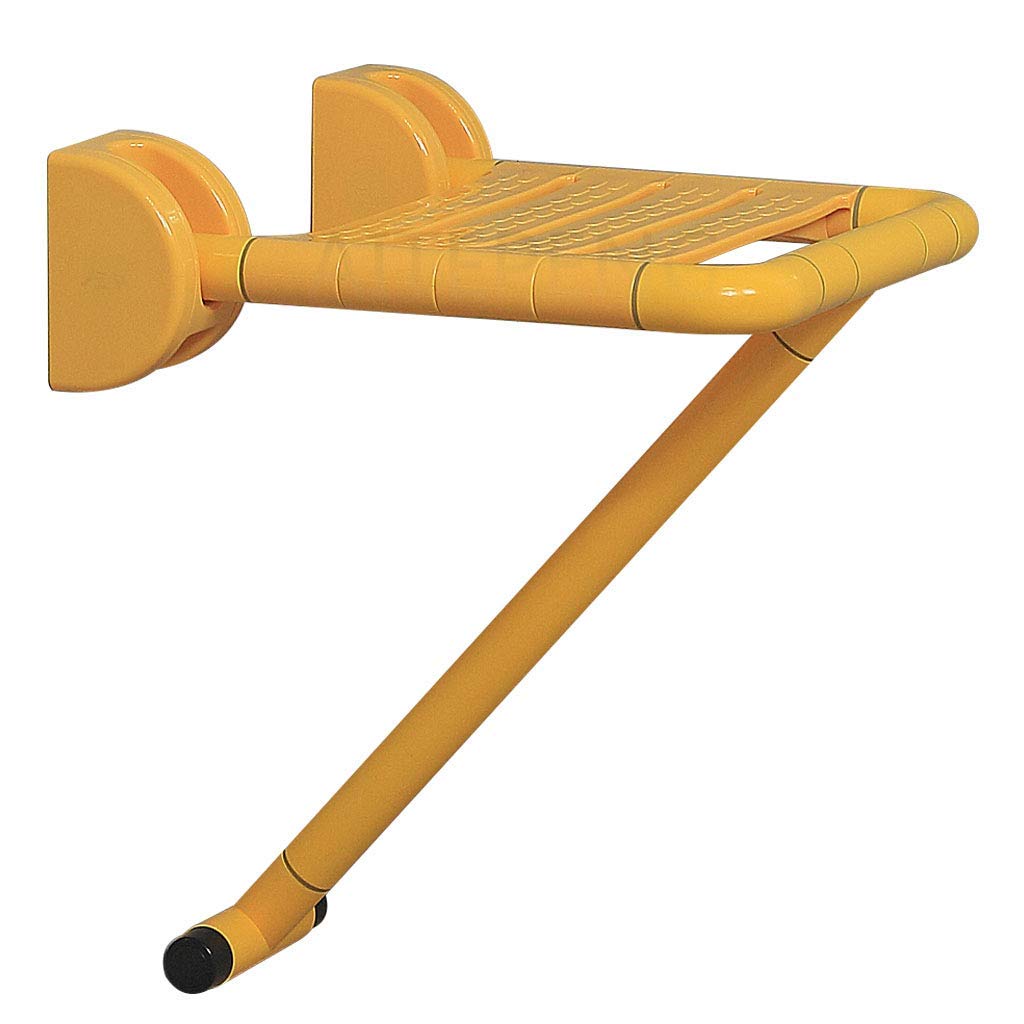 Siège de douche pliable en acier inoxydable durable pour seniors