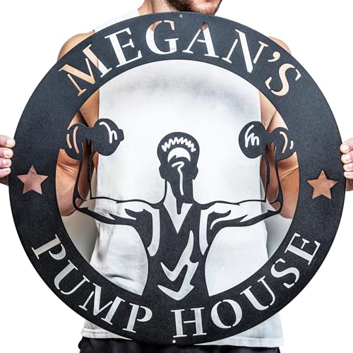 Personalized Ladies Fitness Home Gym Sign | Metal Work Out