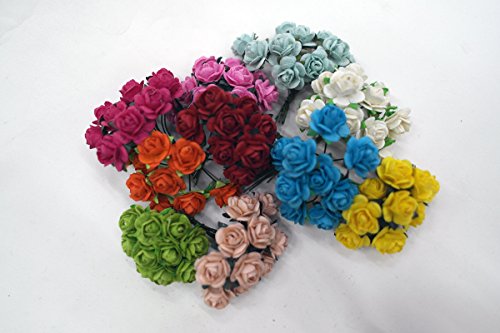 100 colore misto 10 mm artificiale Mulberry Paper