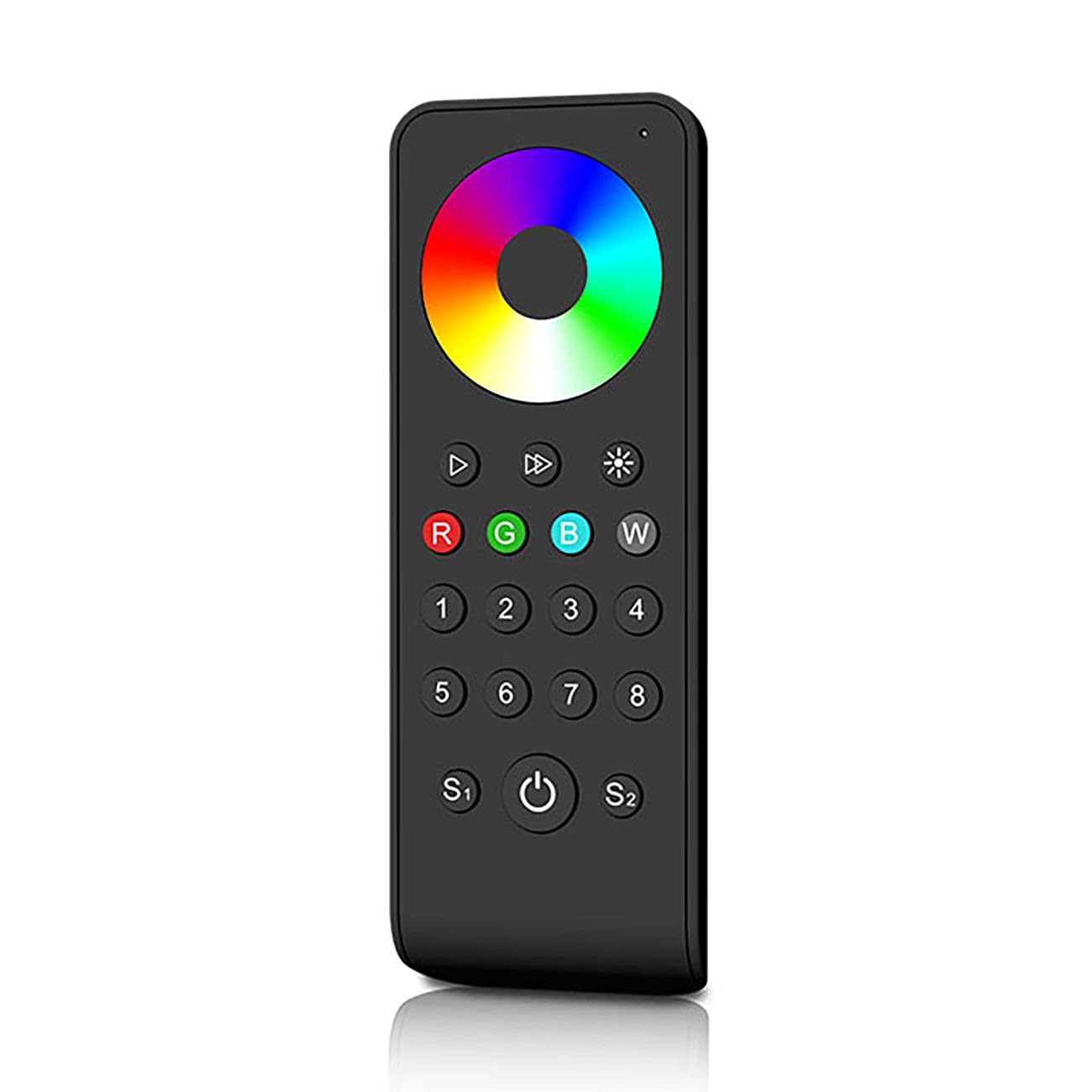 G.w.s Rgb/Rgbw (8-Zone) 8 Zone 2.4Ghz Rf Remote Control For /W Led Strip Lights (2Xaaa Batteries) Rs8