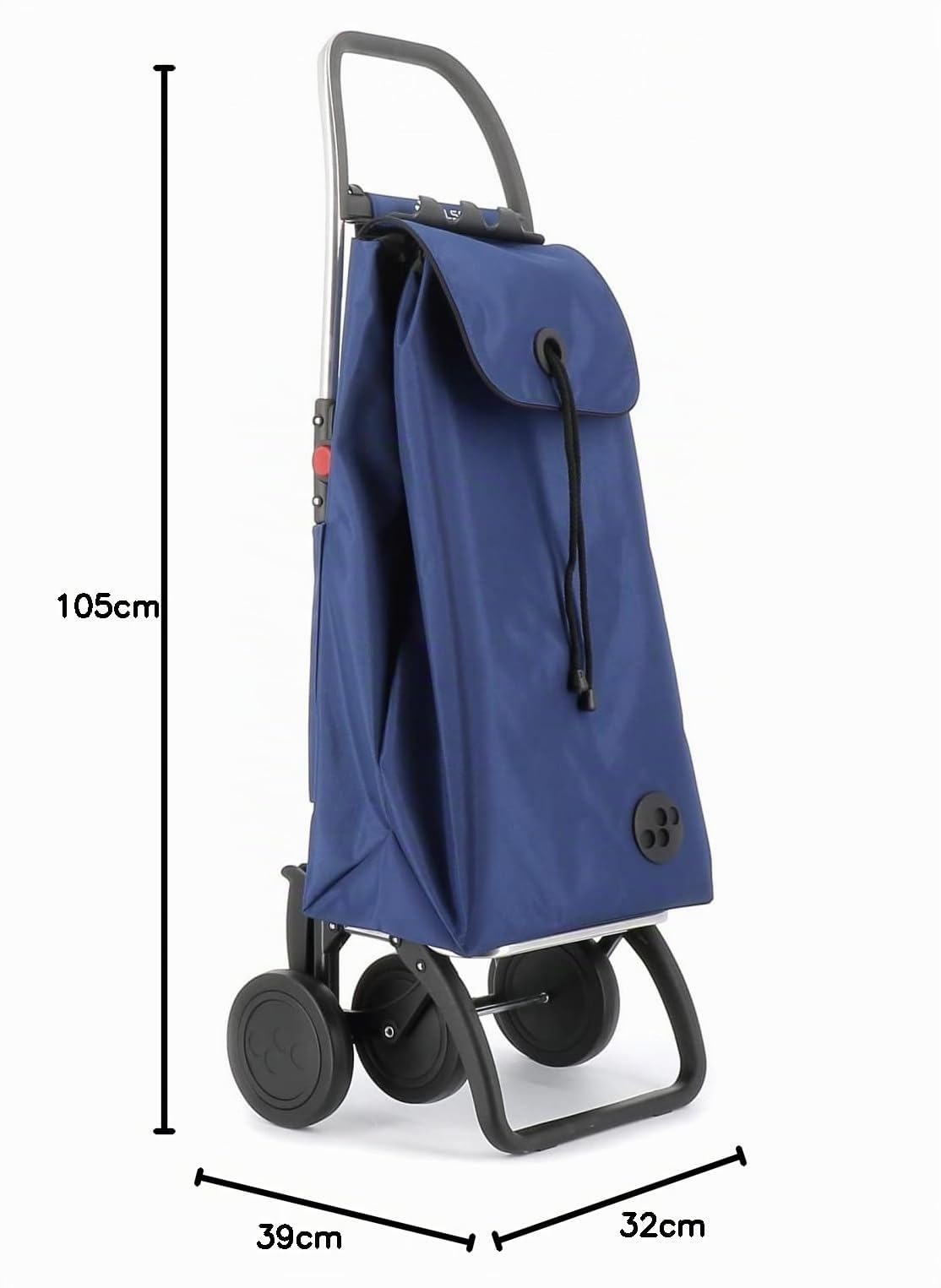Chariot de Course Rolser I-Max MF 4 Roues Pliante - Klein