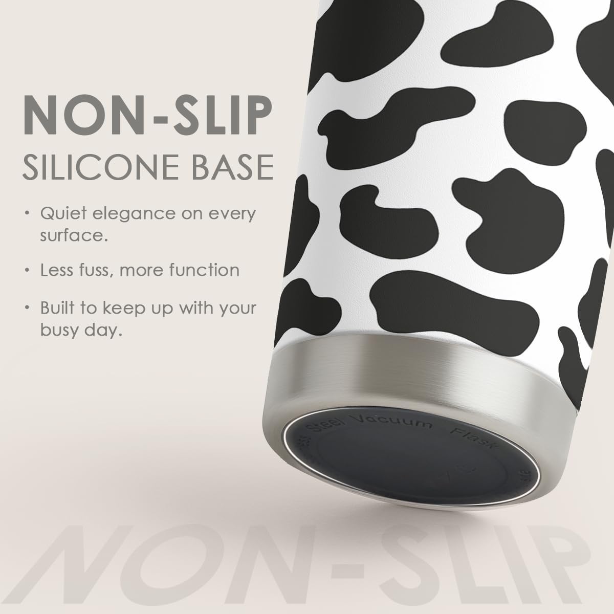 SANDJEST Cow Print Tumbler 20oz Stainless Steel Insulated, Travel Coffee Cup, Gifts for Cow Lovers Women Girls, Birthday Christmas - Image 4