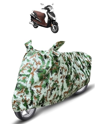 Image of Auto Hub Waterproof Scooty Cover Compatible with Hero Destini 125 Dustproof, UV Protection Two Wheeler Scooty Destini 125 Cover - Forest