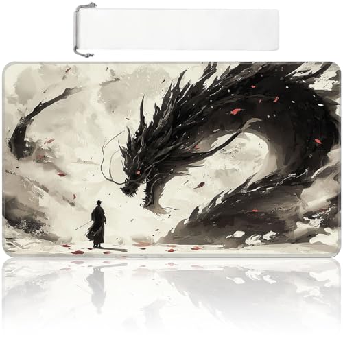 MTG Tapis de jeu 61 x 35,6 cm avec sac de rangement gratuit, base en caoutchouc antidérapant, tapis de jeu TCG pour Magic The Gathering, tapis de jeu pour...