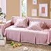 Sofatuch, komplett abgedeckt, Sofabezug aus dickem Polyester, staubdicht, Sofabezug Jacquard, maschinenwaschbar, verblasst nicht, Rosa, 215 x 260 cm