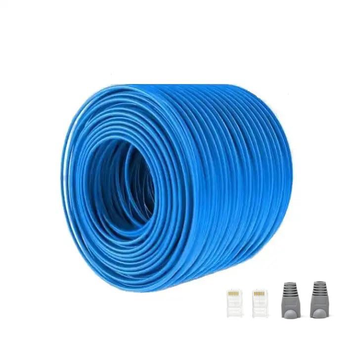 NIRVIG® CAT5E Ethernet/LAN/Network/Internet 4 pair UTP CCA cable with 2 pairs of RJ45 connectors and strain relief boot Plugs. Both side terminals of cable are open (without crimping). (50 Meters) (B0CMMC96B9) Amazon Price History, Amazon Price Tracker