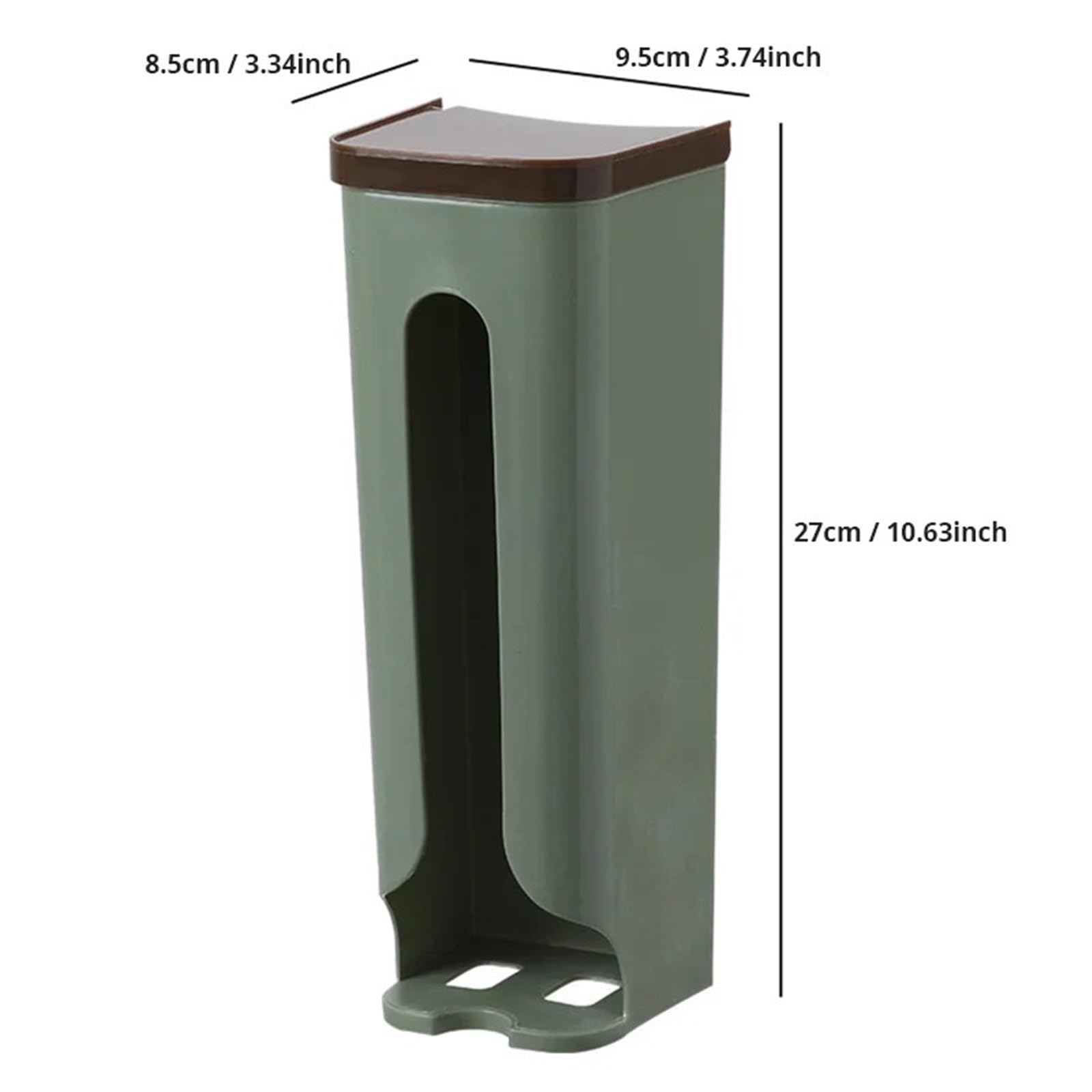 Distributore Di Sacchetti Di Cestino 2 pezzi scatola di immagazzinaggio del sacchetto della spazzatura scatola di immagazzinaggio a parete in plastica for la cucina sacchi della spazzatura camera da l