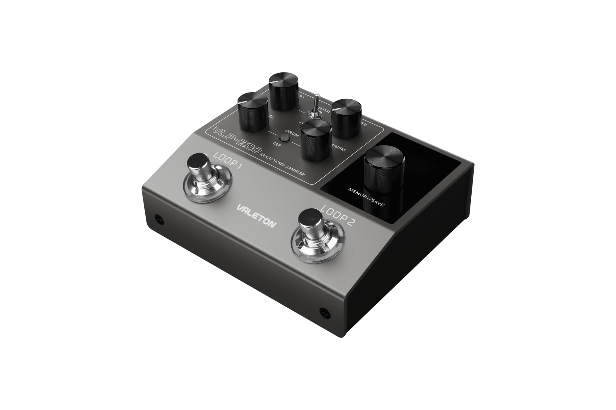 Valeton VLP 200 - Pedale looper multieffetto con 100 pattern di batteria, 30 effetti, sovraincisioni illimitate - pedale effetti per chitarra compatto e durevole per live e registrazioni