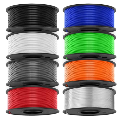 JAYO ABS Filament 1,75mm (8 Gemischte Farben) 230g*8, ANTI-WARPING/HOCHSCHLAGFESTES/HITZEBESTÄNDIGES, Maßgenauigkeit +/-0,03mm, 3D Drucker Filament JAYO ABS Filament 1,75mm (8 Gemischte Farben) 230g*8, ANTI-WARPING/HOCHSCHLAGFESTES/HITZEBESTÄNDIGES, Maßgenauigkeit +/-0,03mm, 3D Drucker Filament