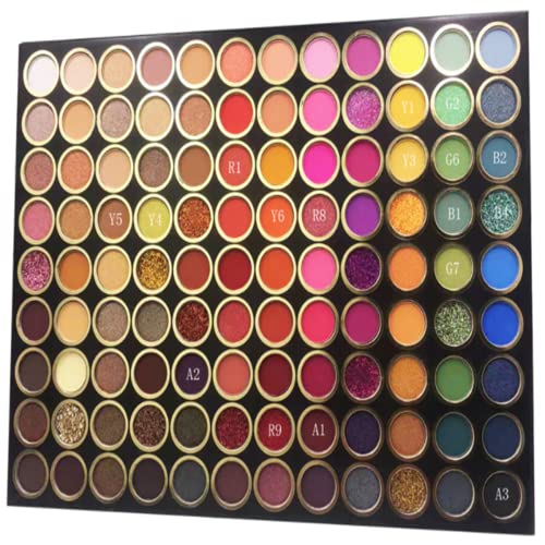 108 Farben Professionelle Lidschatten Palette, Matte Schimmer Glitter Bunte Lidschatten, Hochpigmentierte Wasserfeste Langanhaltende Nude Makeup Palette Augen Make Up Sets, Creme – Bild 4