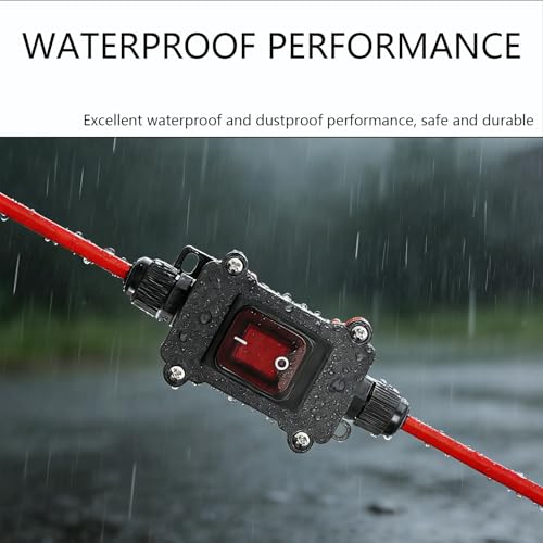 Image of DC 12V Inline Power Switch 25A Inline Switch Waterproof Inline Switch