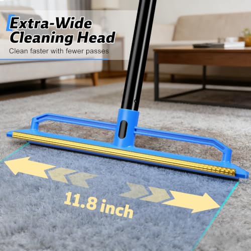 2 in 1 Carpet Rake for Pet Hair Removal Tool - image 5