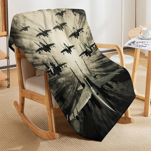 Manta de franela cálida de microfibra muy suave para sofá cama de 140 x 180 cm 5