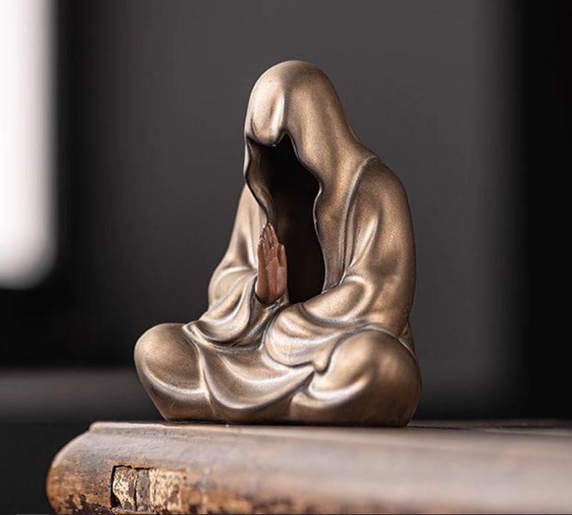 鉄器 仏像 文殊菩薩 茶室 仏堂 書斎 工芸品 置物 文殊菩薩 普賢菩薩 セット 高さ26cm 玉眼入り 柘植製 木彫り