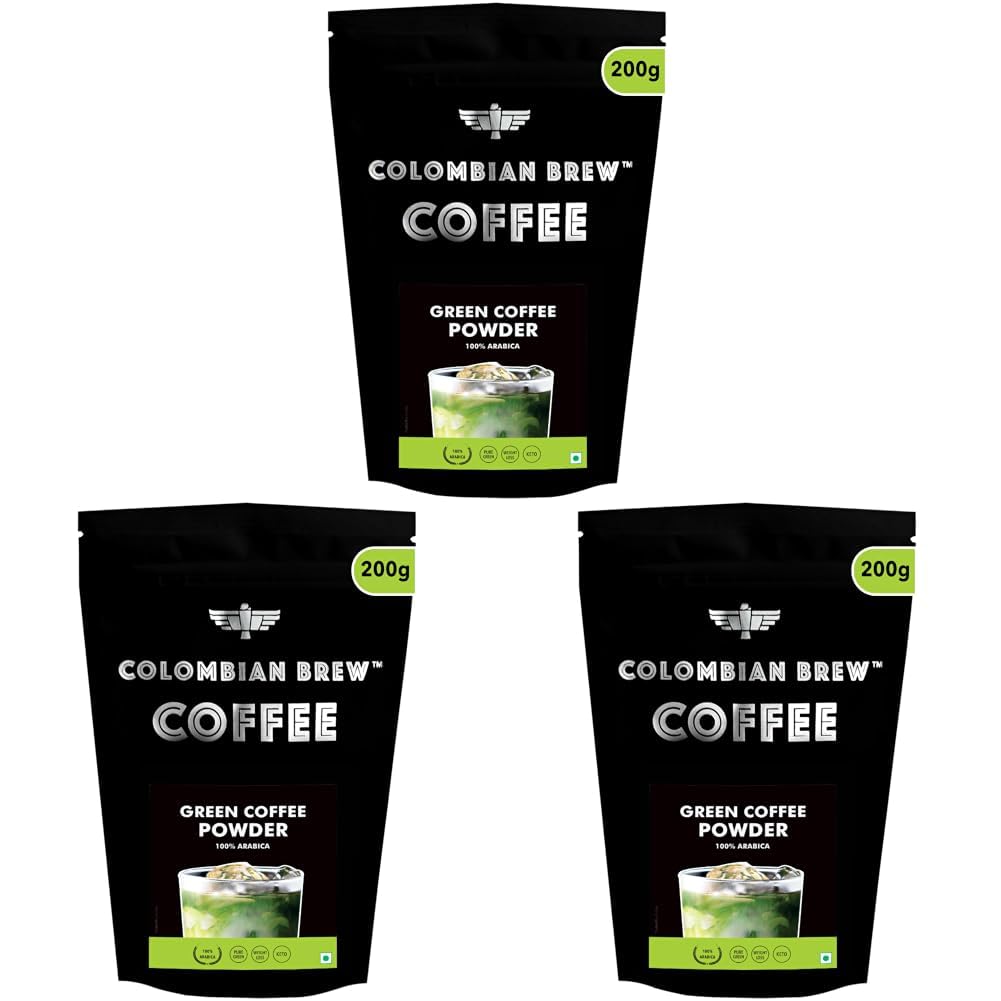 Colombian Brew Coffee 100% Arabica Green Coffee Beans Powder for Weight Management, 200g — Amazon image 3