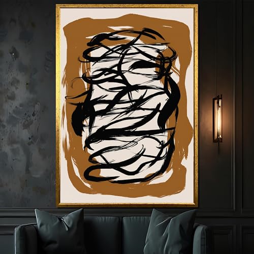 Art abstrait coups de pinceau XINBAO, toile moderne dynamique 70x100cm