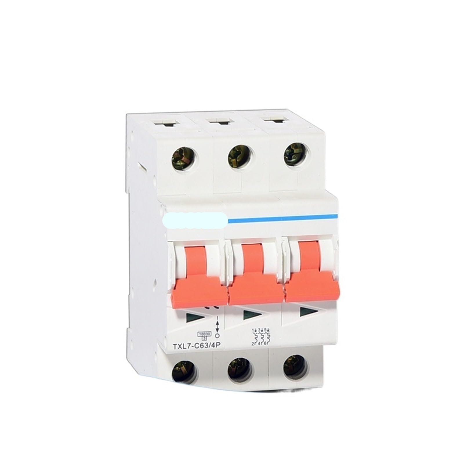 Miniaturowy wyłącznik automatyczny 10KA Zdolność wyłączania, przeciążenia, zabezpieczenie przed zwarciem typu otwartego L7 (3P 10A)