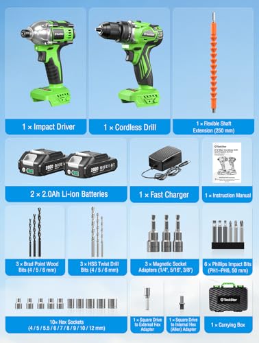 Taskstar 21V Brushless Drill & Impact Combo