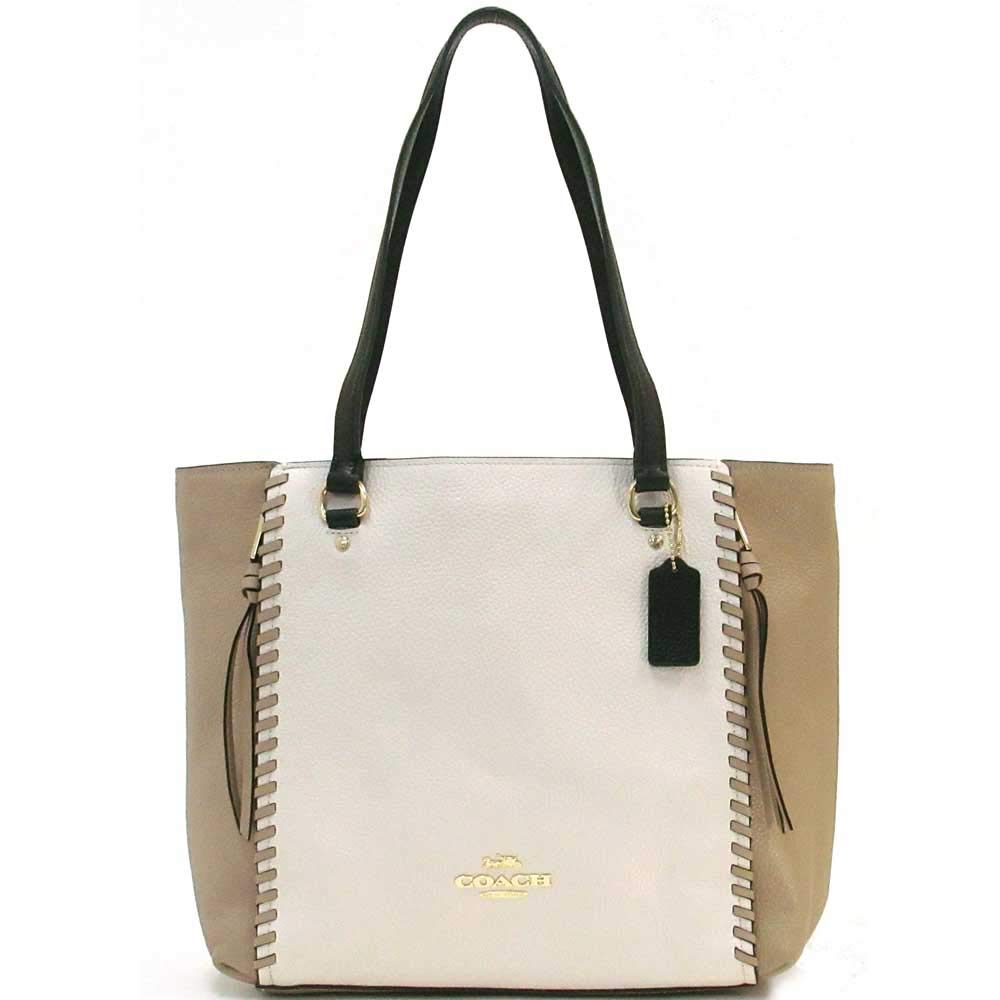 Coach Bag Tote Coach Outlet Pebble Leather Color Block Marlon Whip Stitch Tote Bag 91389
