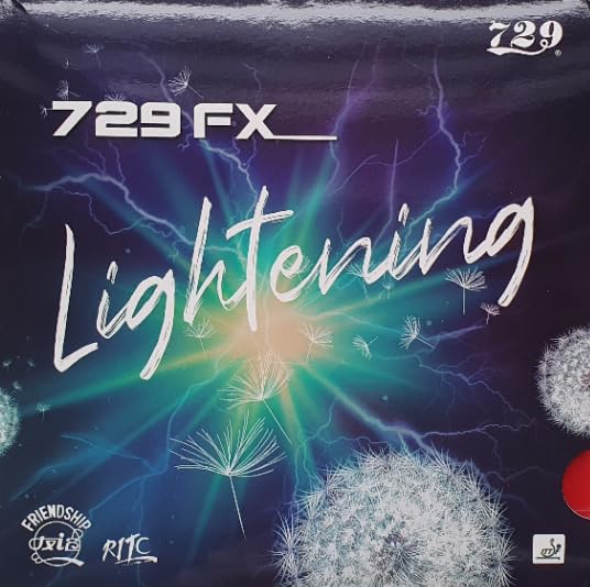 Generisch Friendship 729 FX Lightening Tischtennisbelag (Rot, 2,2mm)
