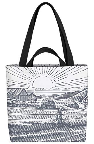 VOID La Granja de la Calle del Campo Bolsa de la Compra 33x33x14cm,15l Shopper Bolso Shopping Bag