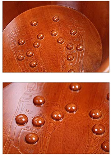 Tina de pie de madera natural para pedicura miniatura 3