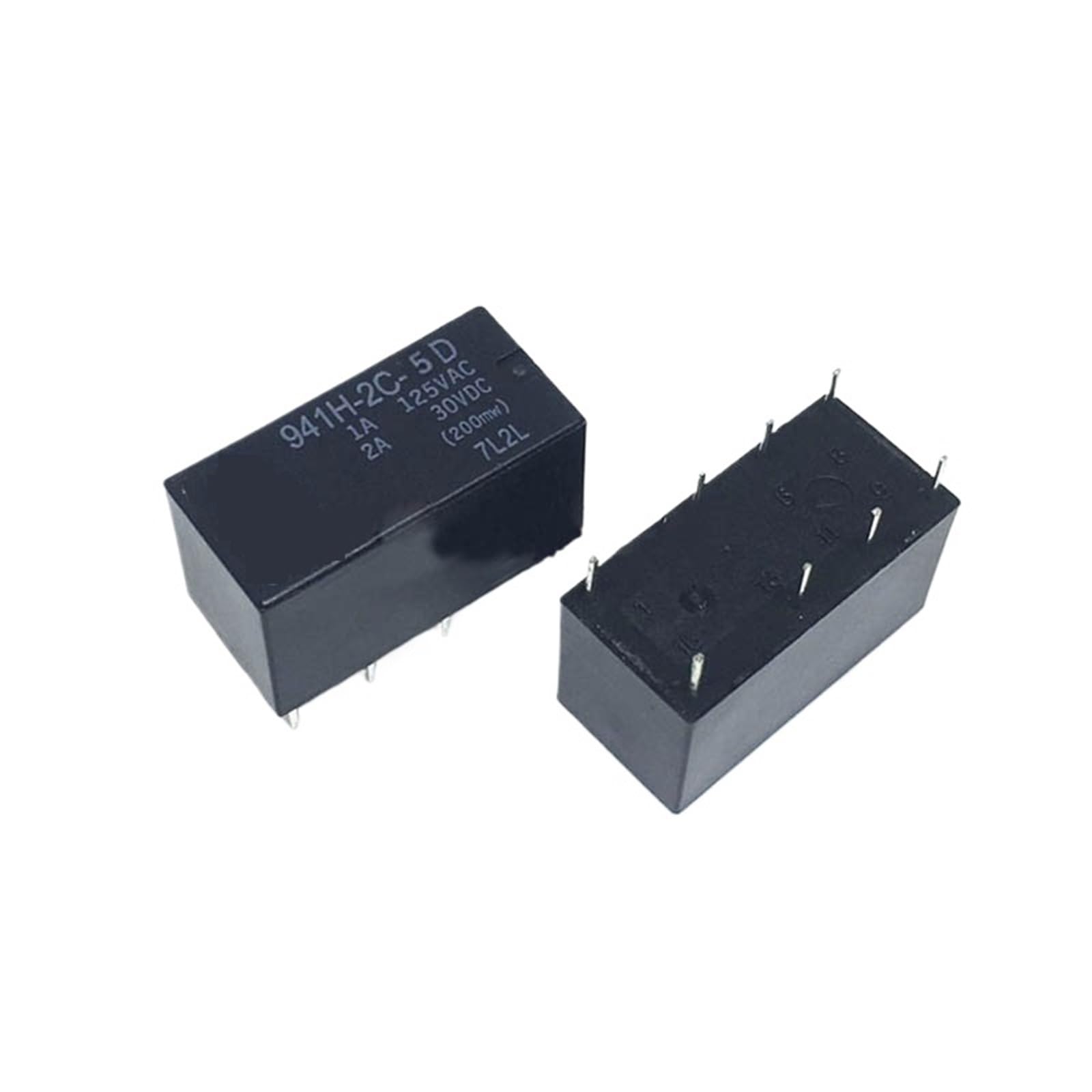 Relais signal 5V 2A 941H-2C-5D DPDT 8 broches pour commutation basse tension