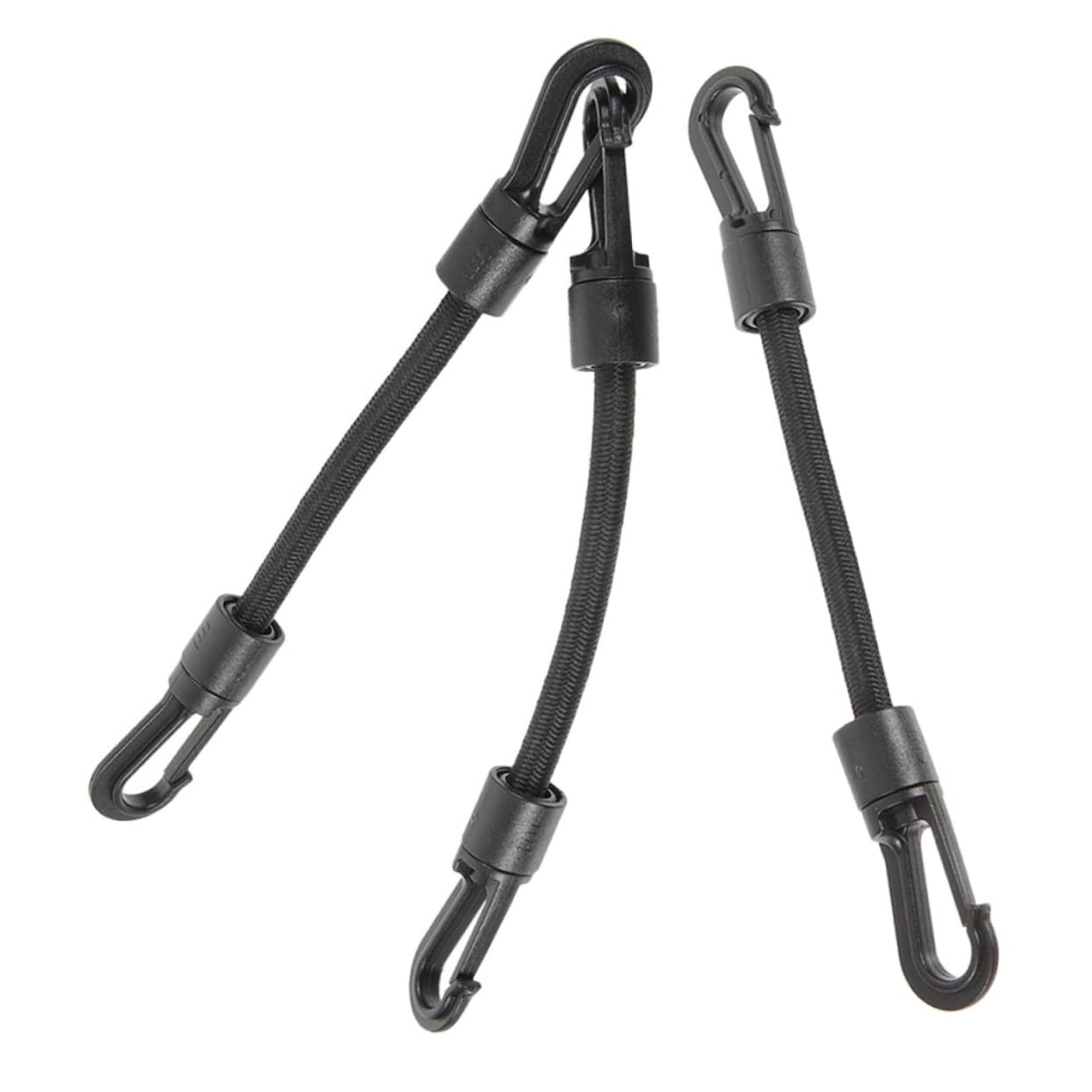 Hemobllo Gancio A Corda Elastica Cinghie Cinch Alimentazione Esterna Cinghia Elastica di Fissaggio Sospeso Cinturino con Fibbia per Uso Quotidiano Arrampicata Multi Pom Nero