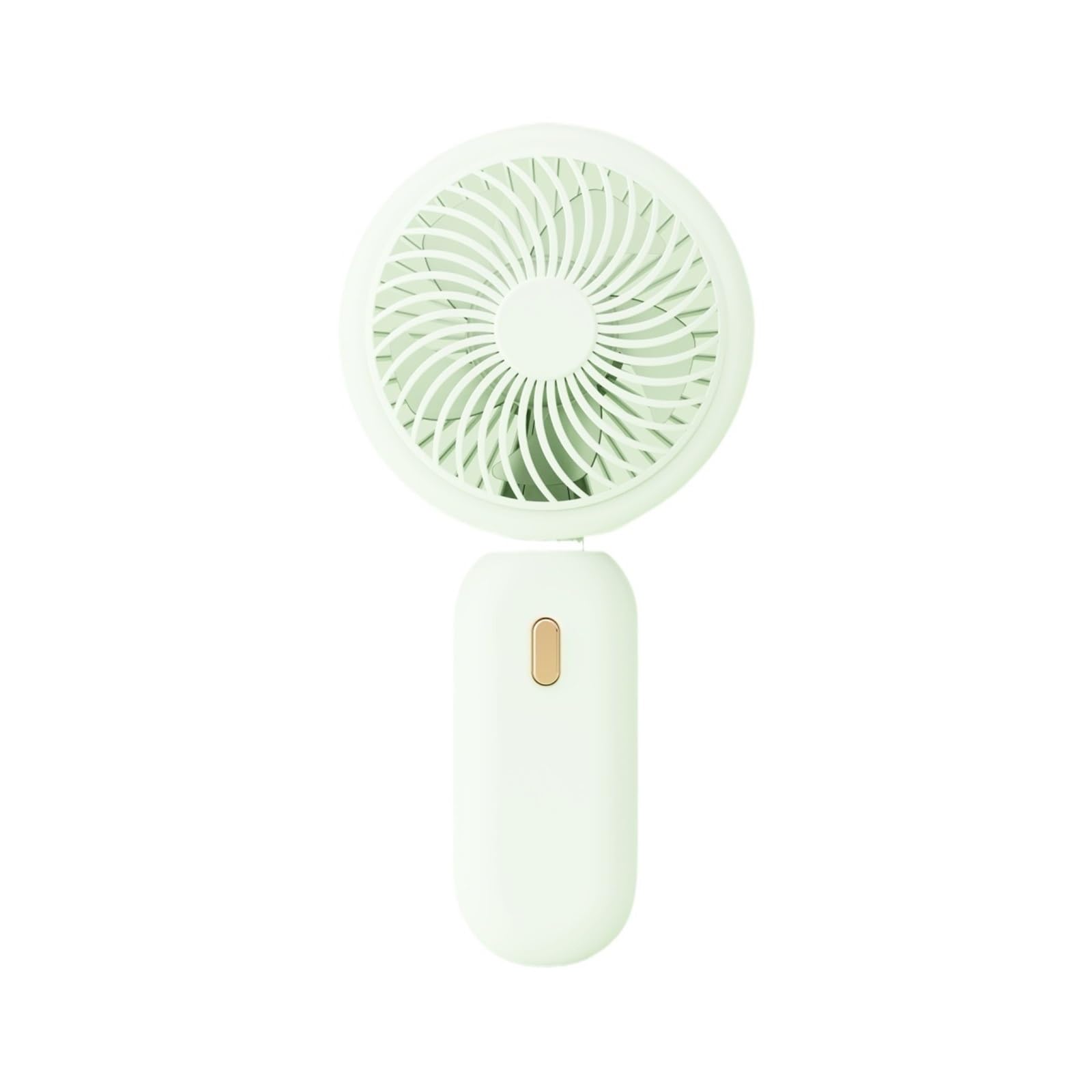 UDPOIUYT Hand Held Fan, USB Mini Handheld Fan, Plastic Feather, Non-Foldable(Green)