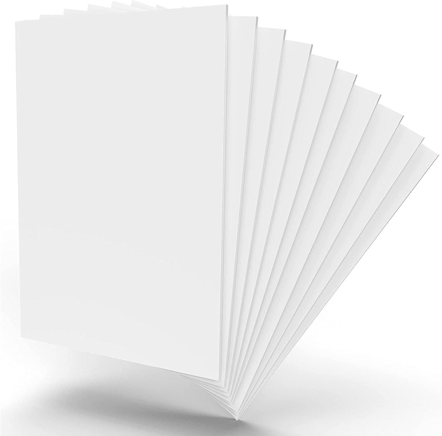 10 arkuszy białej pianki PVC o grubości 1 mm – lekka, sztywna pianka do rękodzieła, projektów DIY i ekspozycji artystycznych(0.1x20x30cm)