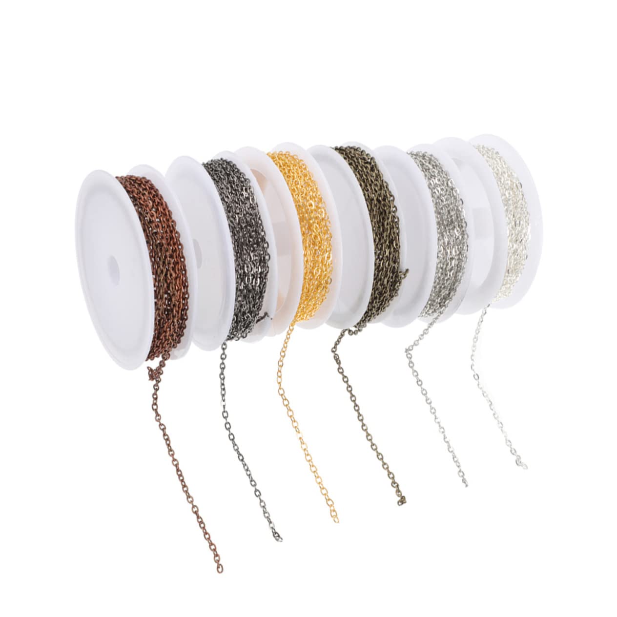 EXCEART 12pezzi Catena Decorativa per Creazione Gioielli Versatile per Bracciali Cavigliere e Collane Facile da Utilizzare Resistente e Lucido per Progetti Creativi