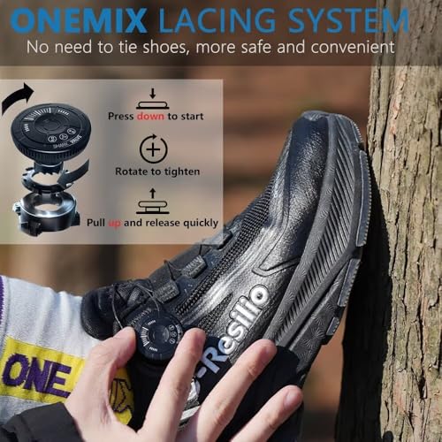 Mens Waterproof Hiking Shoes Quick Laces Outdoors Walking Trekking Camping Tennis Sneakers4