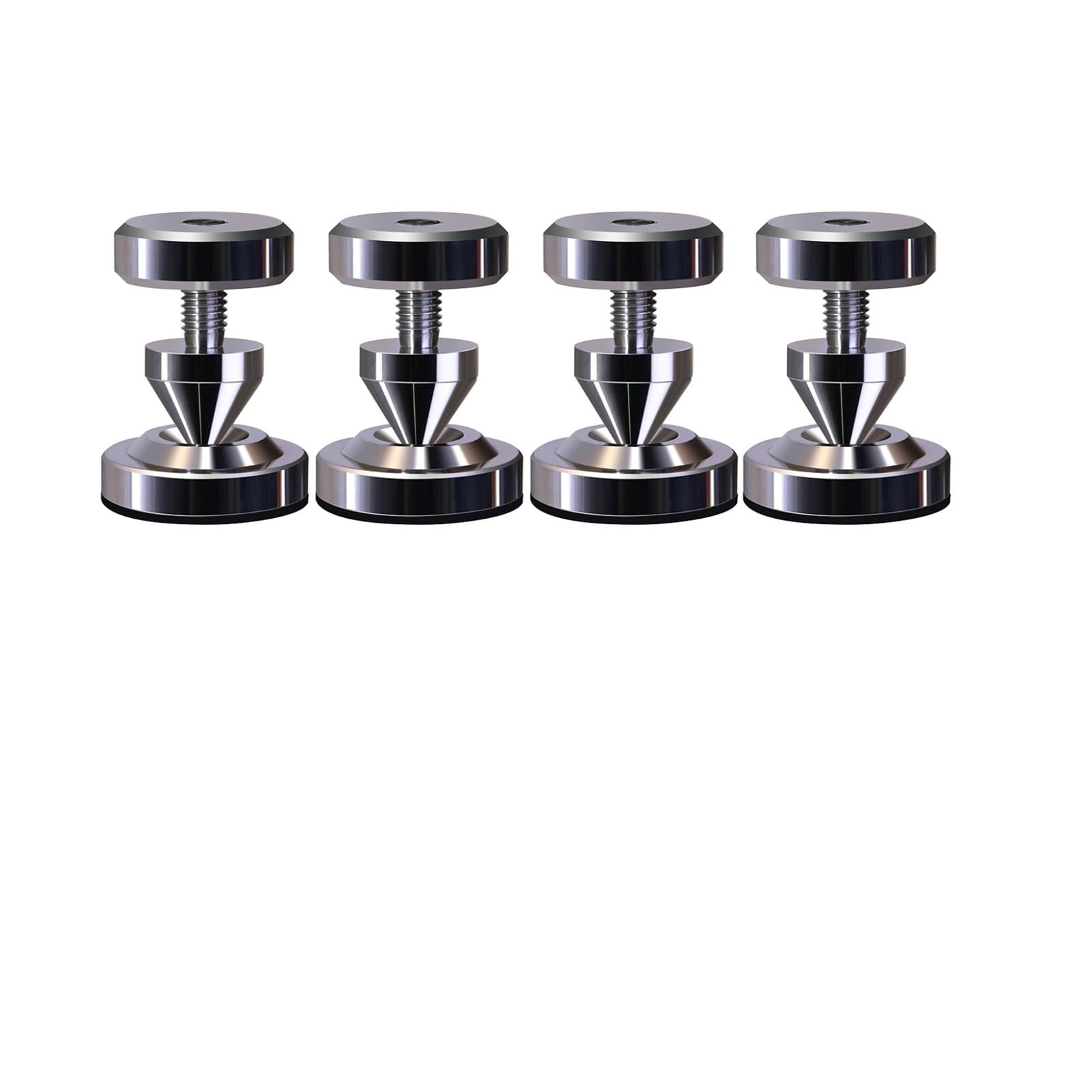 Inox SpeakerSpike Picchi di isolamento for altoparlanti M8 | Piedini ammortizzanti in acciaio inossidabile for altoparlanti da scaffale/da pavimento, amplificatori Hi-Fi