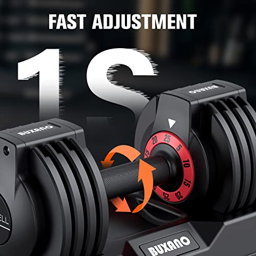 Adjustable Dumbbell 25Lb 5 In 1 Single Dumbbell For Men And Women Multiweight Options Dumbbell With Anti-Slip Nylon Handle Fast Adjust Weight For Home Gym Full Body Workout Fitness #TOP1